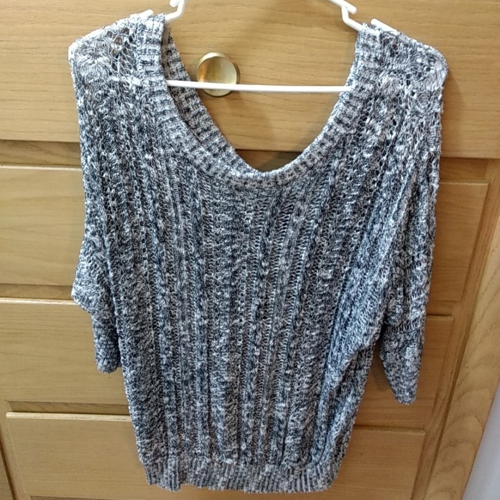 See through knitted sweater
